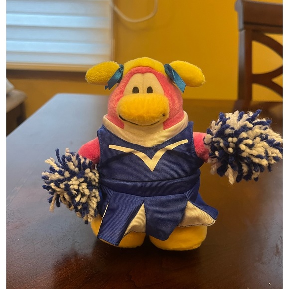 Disney Club Penguin Cheerleader Plush Stuffed Animal - Picture 2 of 9